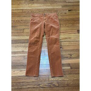 Pilcro and the Letterpress Womens Corduroy Pants Orange Size 30 32x29 Serif Fit